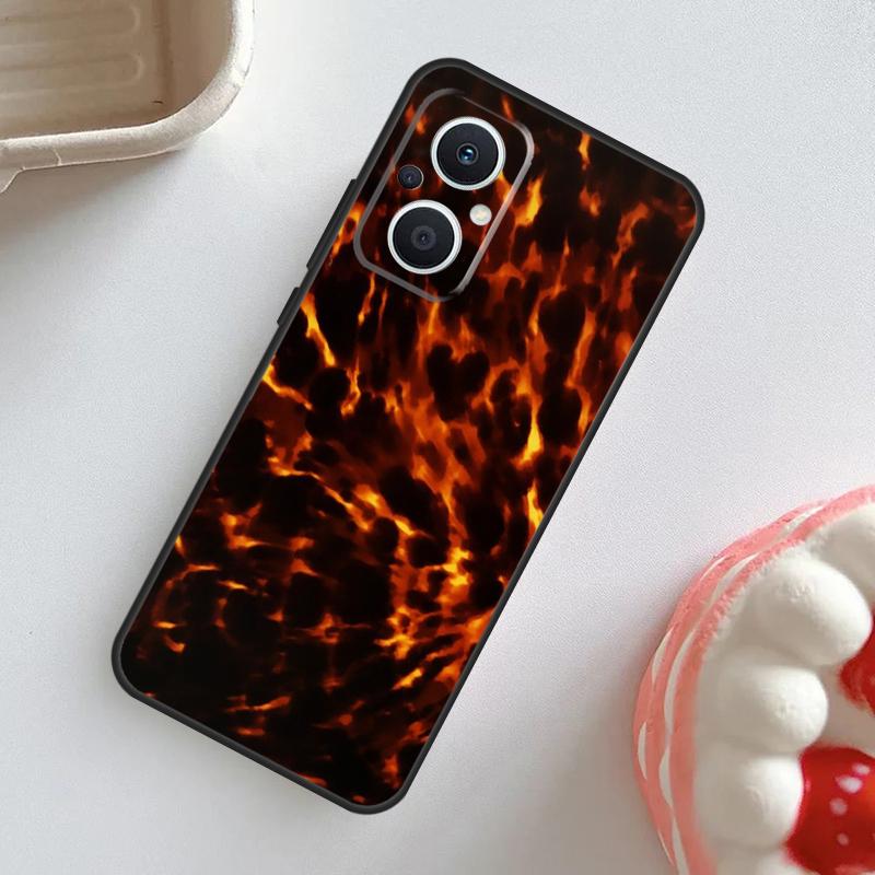 Tortoise Shell Pattern Case For OPPO Reno 11F 8T 4Z 5Z 4 6 7 8 5 Lite 10 Pro OPPO Find X2 X3 Lite X5 X6 Pro Cover