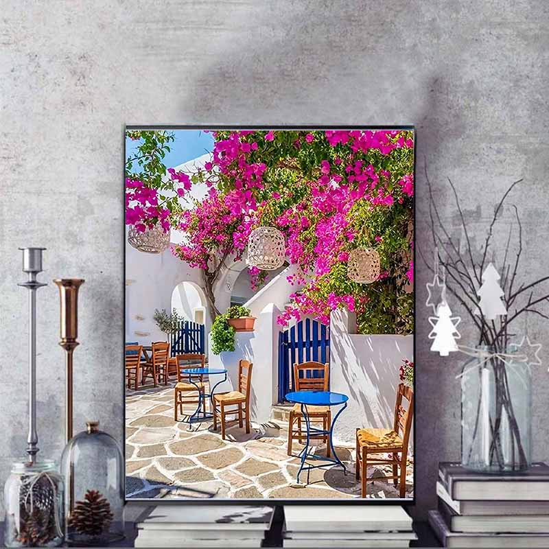 DIY Landscape Diamond Painting for Adult Beginners, Colorful Rhinestone Painting, Home Wall Decoration