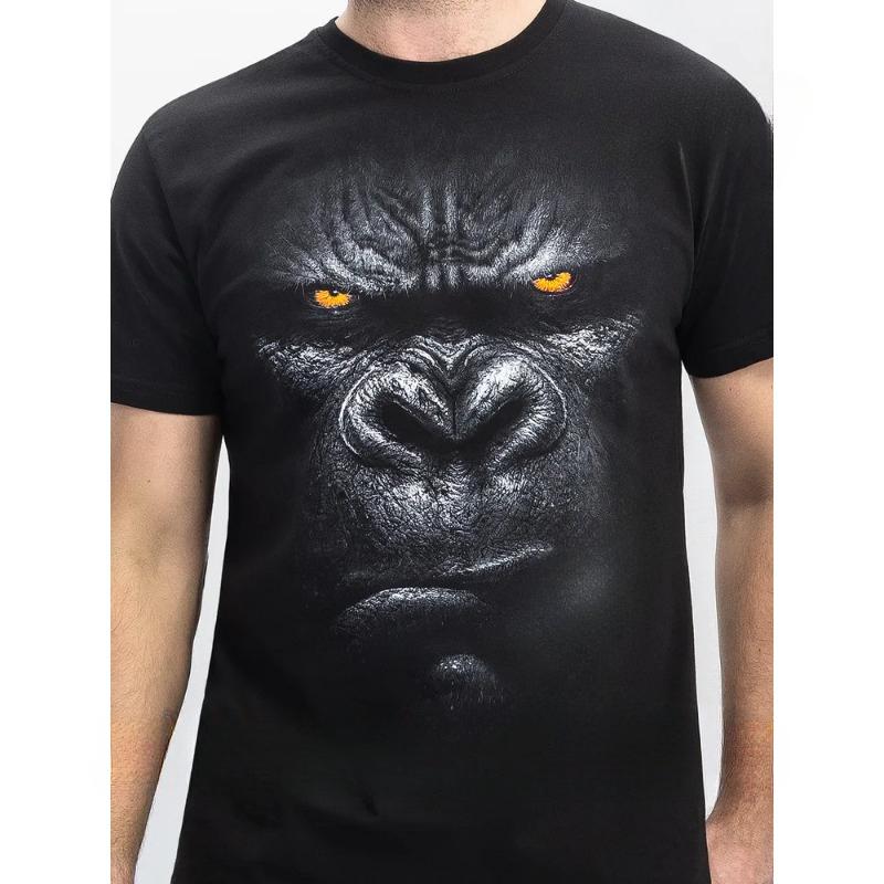 Summer Round Neck 3D Animal Print Top Fashionable Casual Short Sleeved Men's T-shirts