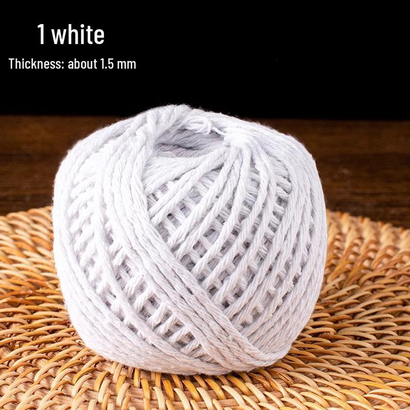 

Food-Grade Cotton Rope for Zongzi & Crab Wrapping – Thickened for Bacon & Sausage Binding