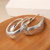 Geometric Vintage Patterned Hoop Earrings Creative Earrings Accessories for Women's Daily Parties Holiday  Jewelry Gifts