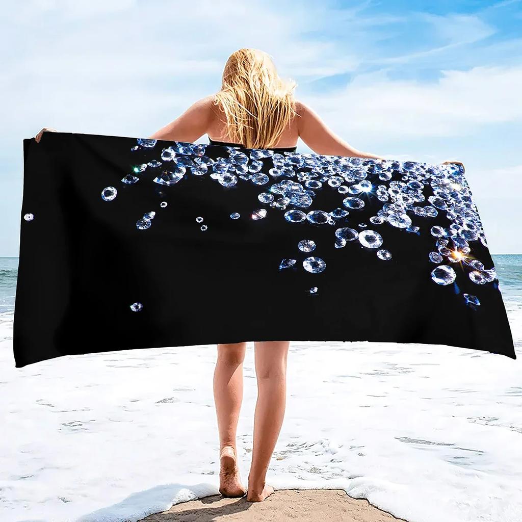 Asciugamano da Spiaggia in Microfibra Senza Sabbia Super Assorbente Leggero Sottile Coperta Asciugamano Telo da Spiaggia Extra Large Asciugamano da Bagno Campeggio Yoga