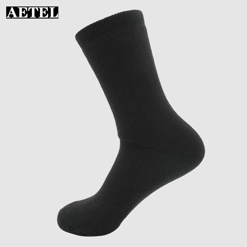 

AETEL Men s Winter Thickened Thermal Mid-Calf Terry Socks One Size