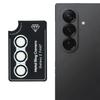 For Samsung Galaxy Z Fold7 5G Camera Lens Protector Set Electroplating Metal+Tempered Glass Individual Lens Film