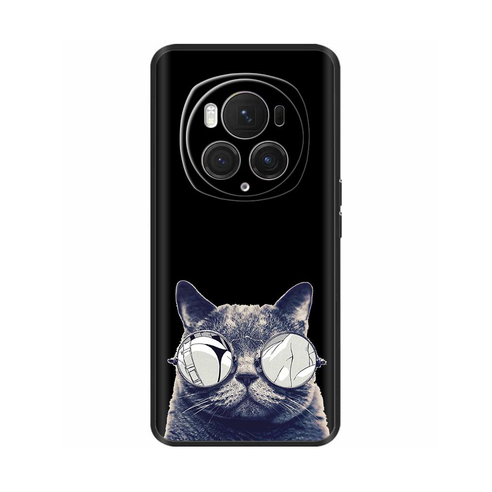 For Honor Magic6 Pro 5G Case Back Cover For Honor Magic6 5G Soft Black Silicone Fashion Phone Case For Magic 6 Pro Coque Fundas