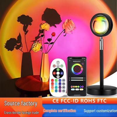 Cross-border Bluetooth RGB Sunset Atmosphere Lamp with Mobile App Control