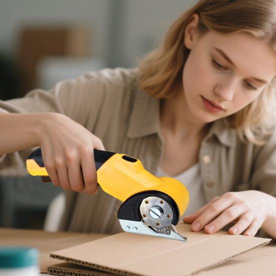 Cordless Cardboard Cutter Electric Fabric Shears High-Speed Motor Lightweight Design Rechargeable Rotary Cutter