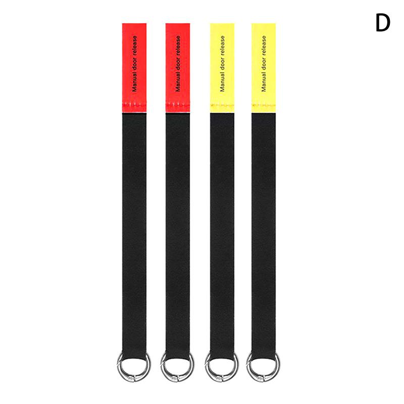 2/4Pcs Car Rear Door Emergency Safety Rope Rear Door Mechanical Switch Emergency Handle For Model 3 Model Y 2022 2023