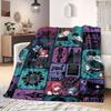 Death Note Fine 2D Print Flannel Blanket Cute Cartoon Graphic Patterns for Bedding Sofa Couch Travel Picnic Wrap_LIAN