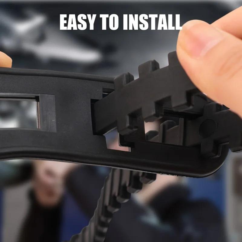 Winter Car Tire Chains Snow Wheels Chain Emergency Double Grooves Anti Skid for 85x10cm Tire