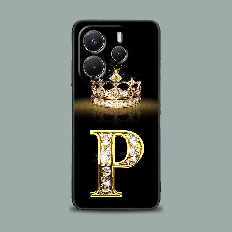Phone Case for Xiaomi Redmi Note 15 14 13 12 11 10 Pro Plus 5G 12S Redmi 15C 14C 12C 13C 4G Cover Initial G F V H D P C B Letter