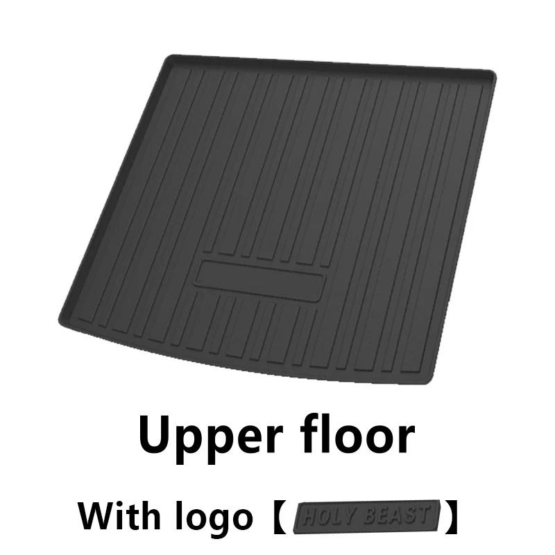 TPE Car Rear Trunk Mat For Haval F7 2024 2025 Shenshou Waterproof Rubber Material Trunk Pad Carpet Liner Interior Car Accesories