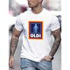 European Sizes Men'S Plus-Size Casual Short-Sleeve T-Shirt - Summer Round-Neck Print T-Shirt, Lightweight And Breathable, Machine Washable