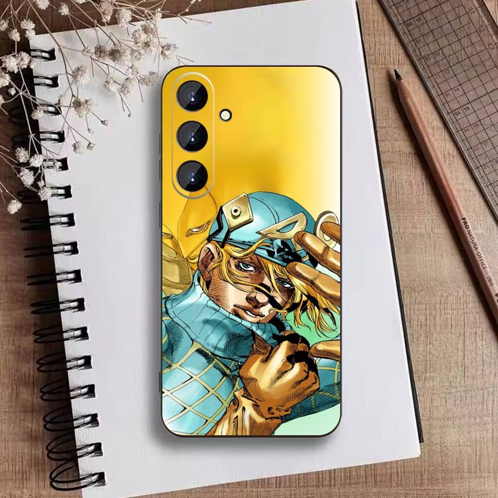 

Anime Jojos Bizarres Adventures Phone Case For Samsung Galaxy A73,21,22,32,71,53,52,51,80,5G Soft Black Cover Samsung a71 4g