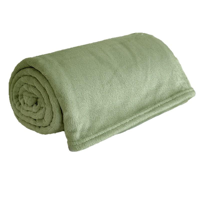 All-Season Luxury Flannel Blanket - Small, Double-Sided Fleece for Office or Home Use