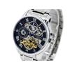 [Ticento]Men's Sun & Moon Dual Time Automatic Metal Watch TS60021W + Shopping Bag, Korean Luxury Watches