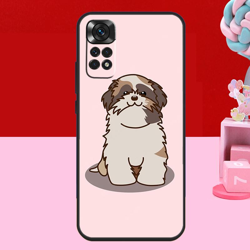 Cartoon Shih Tzu Dog Case For Xiaomi Redmi Note 13 12 11 10 14 15 Pro Plus Redmi 15 C 14C 10C 12C 13C Soft Cover