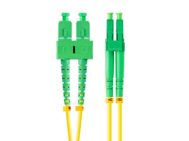 Patchcord światłowodowy Lanberg SM SC/APC-LC/APC DUPLEX 3.0mm LSZH G657A1 2m żółty