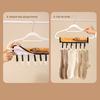 Portable Clothes Hanger Clothes Drying Hanger with 6 Clips Foldable Travel Laundry Organizer for Clothes Drying Rod Wardrobe Storage
