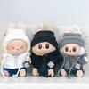 Black Casual Hoodie Black Suit Fashion Sweatshirt Jacket Lovely Outfit Gifts Cool Doll Clothes for Labubu Big Into Energy Series