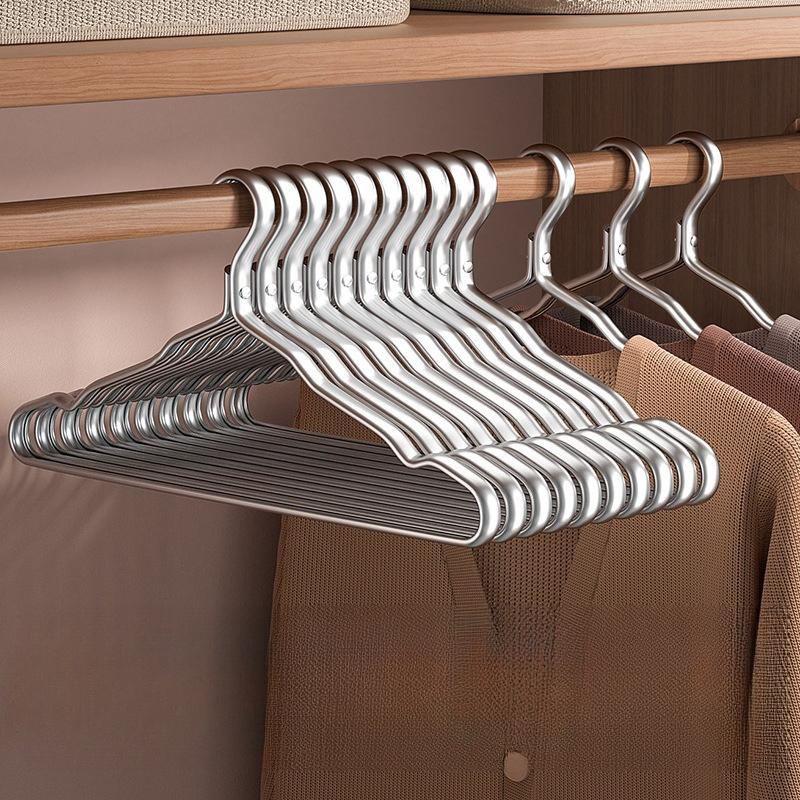 Clothes Hangers Metal, Smooth Surface Shirt Dress Hanger, Durable Heavy Duty Coat Hangers, Standard Hangers for Jacket Trouser
