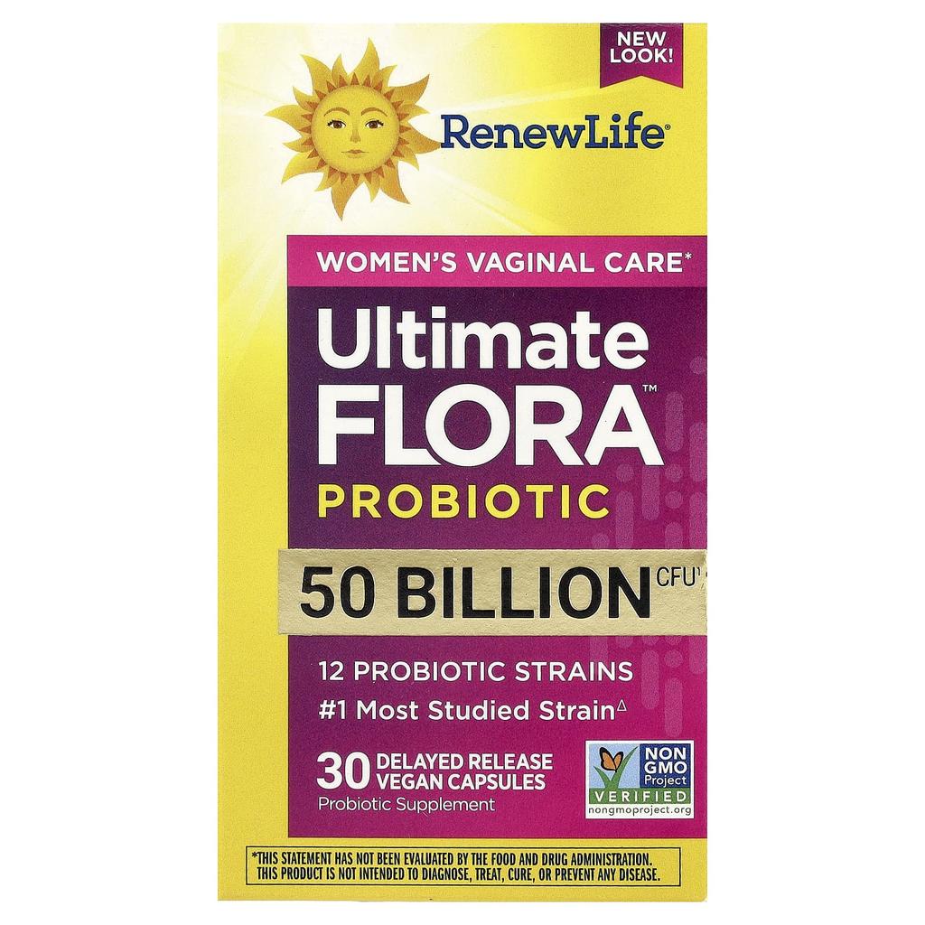 Ultimate Flora, Vaginal Probiotic for Women, 5 Billion, 30 Veggie Caps