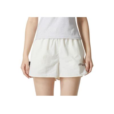 Shorts Casuais Femininos de Cor Sólida Confortáveis, Largos e Respiráveis, Cintura Média, Cor Creme 630357-65