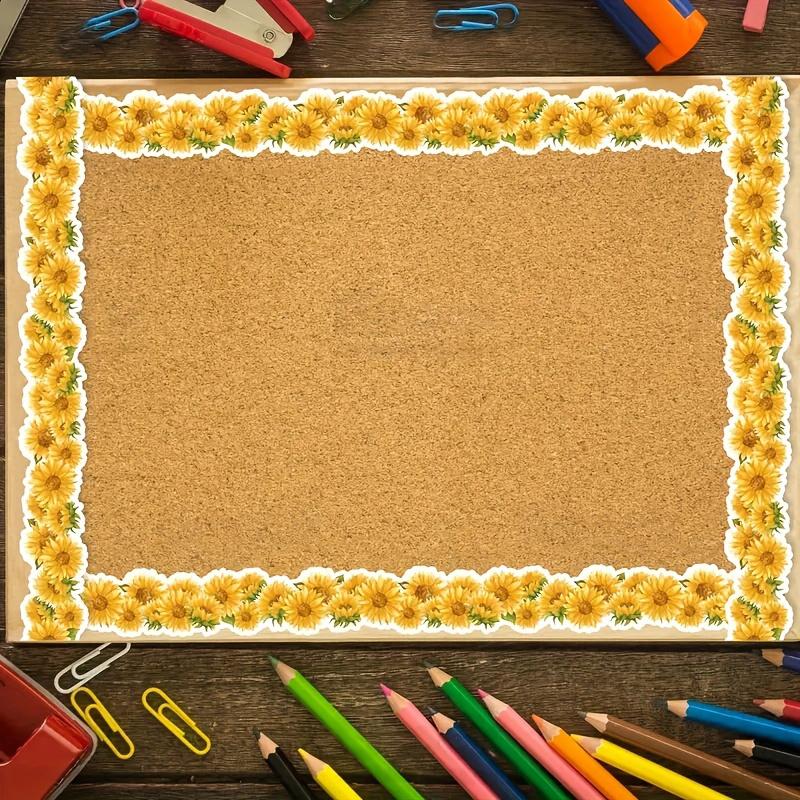 18.5m/roll Flower Leaf Pattern Border Paper Spring/Summer School Classroom Photo Wall Decoration