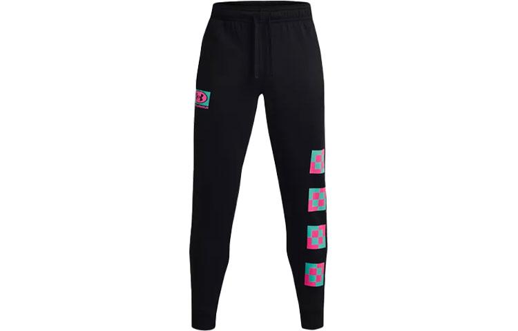 Under Armour Rival Knitted Sweatpants Men s Black Moderate Cuffed Pants 1366437-001 L