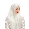 Msulim Hijab Women Beaded Flower Tassel Shawl Wrap Islamic Hat Stoles Headscarf Turban