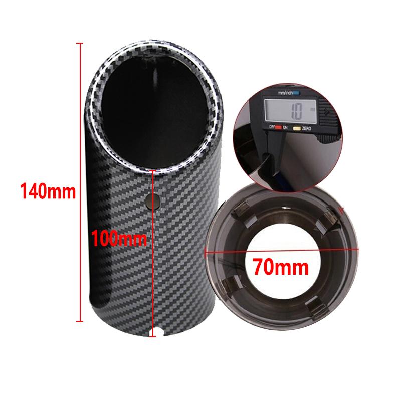 70mm Stainless Steel Car Exhaust Muffler For VW Tiguan MK2 Golf 6 7 Mk7 Jetta Mk6 1.4T 1.6L Exhaust Tip Pipe