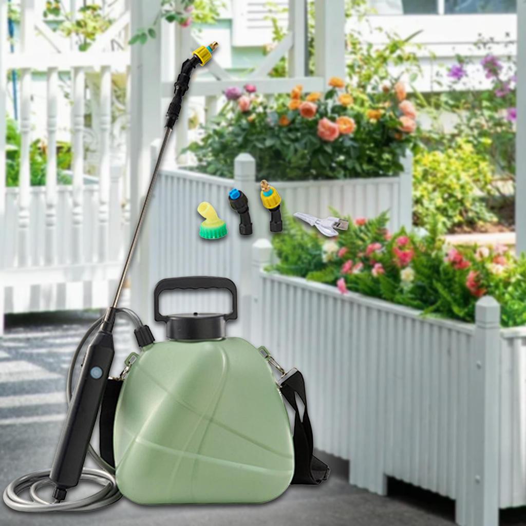 5 Liters Electric Plant Mister Sprayer Retractable Rod Portable Multifunctional USB Rechargeable for