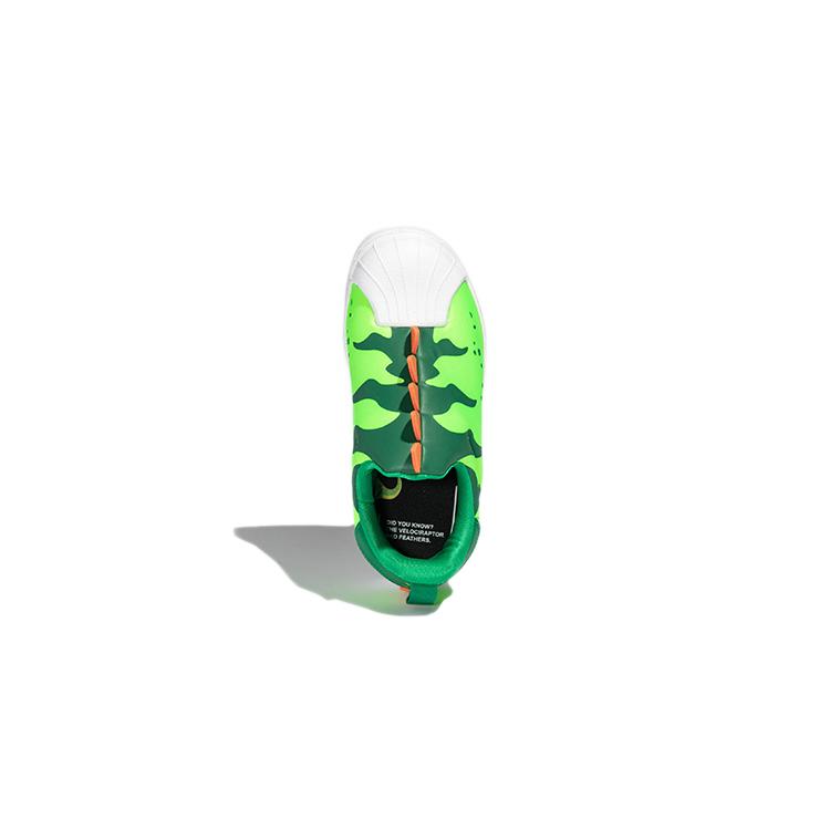 Adidas Originals SUPERSTAR 360 Casual Abrasion Resistant Low top Kids' Skateboarding Shoes Green GX3263