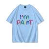 Valentinstag Partner Outfits Ich liebe es, mit den Fingern zu malen Ich bin Farbe T-Shirt Niedliches Herz Bunter Buchstaben Design Partner Shirt