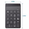 Bezdrátová 2,4G Mini USB 18klávesová numerická klávesnice Numerická klávesnice Počítačová klávesnice k notebooku