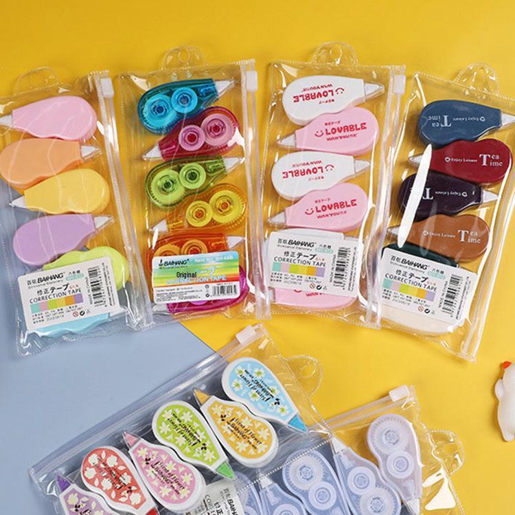 Smooth Correction Tape Set - Creative, Large Capacity, 6-Pack, 24 Meters Each
