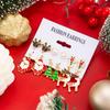 Applicable Christmas Versatile Oil Drop Snowflake Elk Drop Stud Earrings Sweet Bow Christmas Hat Earrings Women