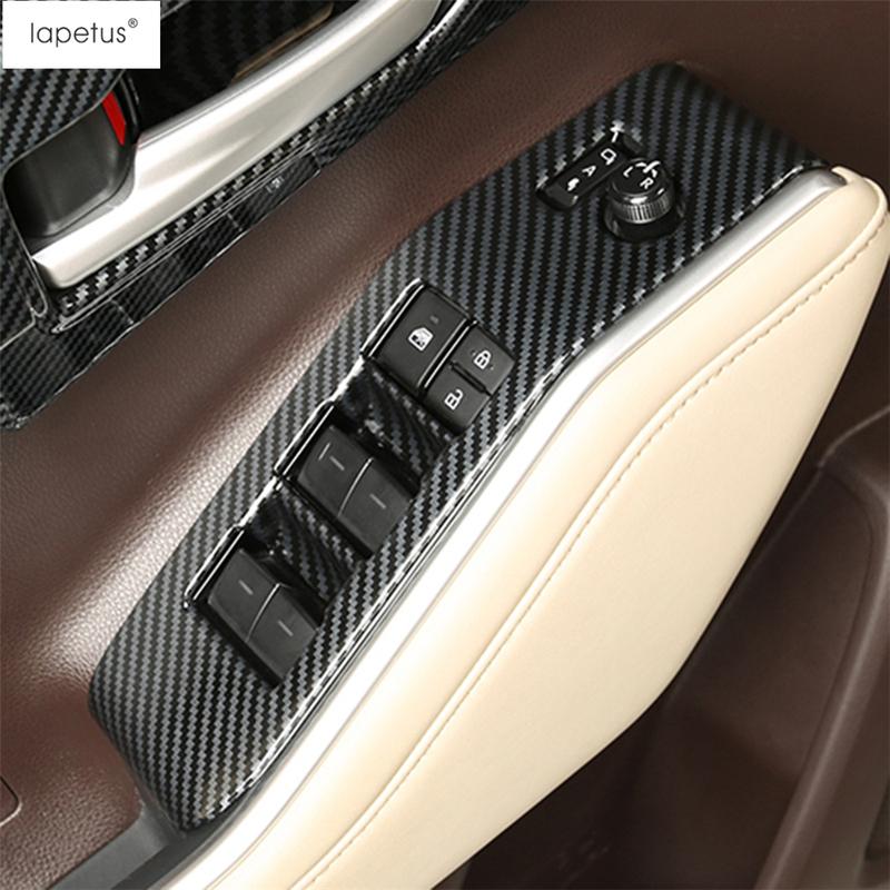 Carbon Fiber Window Lift / Gear Shift Panel / Water Cup / Air AC Cover Trim Accessories For Toyota Highlander / Kluger -2025