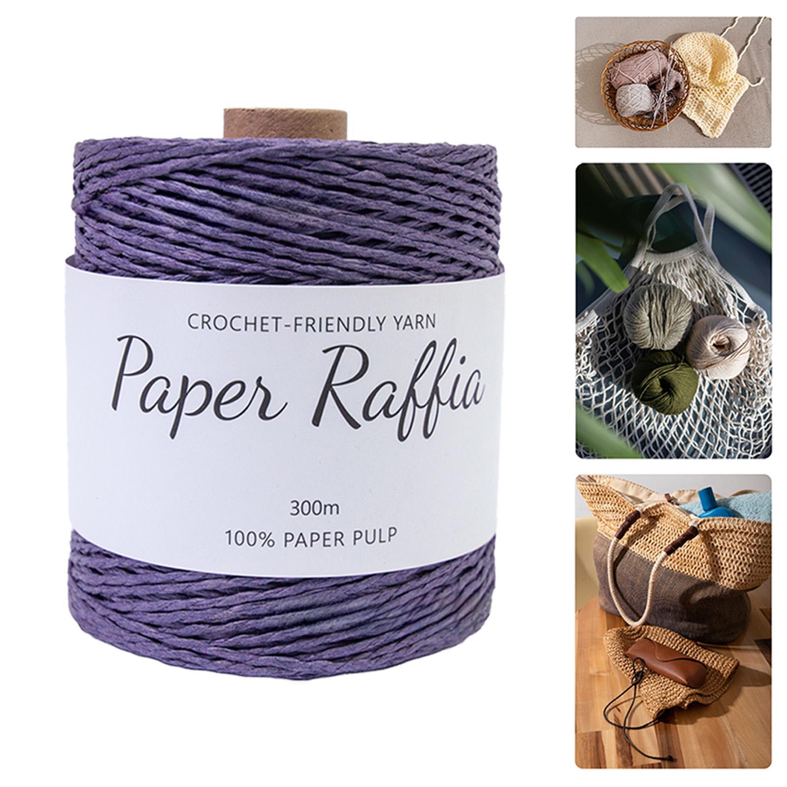 Рафия бумажная лента мягкая креативная бумажная веревка поделки пряжа для плетения летняя шляпа букеты упаковка ручное вязание крючком сумки