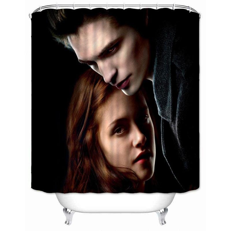 

Musife Custom The Twilight Saga Shower Curtain Cartoon Waterproof Polyester Fabric Bathroom With Hooks Diy Home Decor W60H190(CM)-1 Pcs
