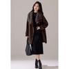 VICTORIA&VERA Alpaca-Wool Blend Lapel Overcoat