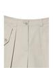 Hejiseu [His] Beige Fatigue Shorts