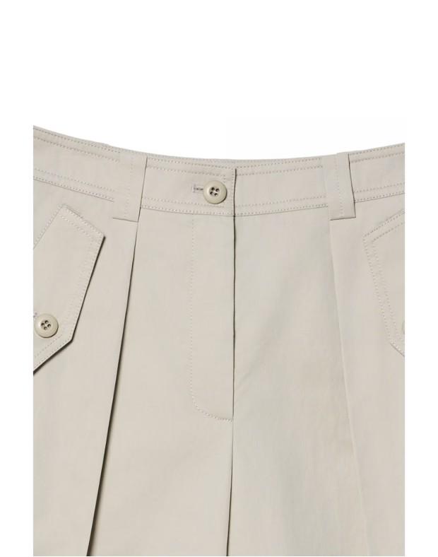 Hejiseu [His] Beige Fatigue Shorts