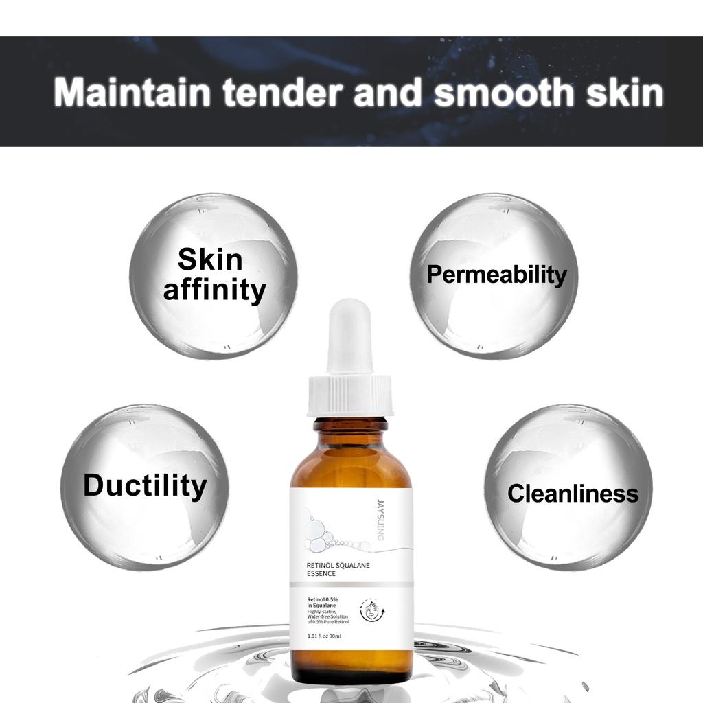 Retinol 0.5% Squalane Extract Wrinkle & Pigmentation Darkening & Moisturizing Skin Brightening Serum
