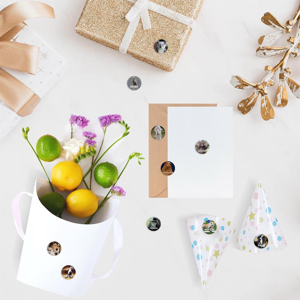 500 Pictures/roll Roll Stickers Tape Animal Expression Stickers Handbook Material Decorative Envelope Seal Stickers