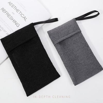 Neue Tragbare Schaumnetz Aufhängbare Badezimmeraccessoires Duschshampoo-Halter Doppellagige Verdickte Nylon Seifentasche