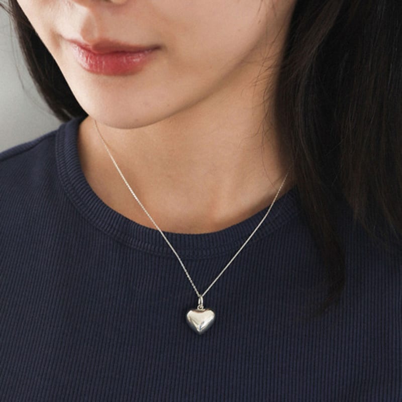 Modernliknande silver 925 switch hjärta halsband