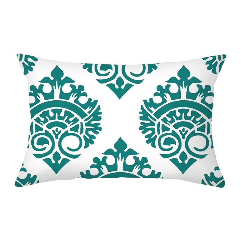 30*50 Geometric Nordic Colorful Stripe Pattern Printing Decorative Living Room Home Furnishing Polyester Rectangular Pillowcase