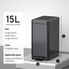 Foot Operated Bathroom Waste Bin Kitchen Living Room Garbage Storage Bucket Household Stainless Steel Garbage Can