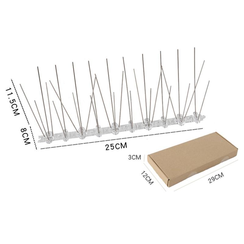 M-Modern-12-teiliges Anti-Vogel-Zaun-Vogelstachel-Set Vogelabwehr-Spikes Spikes Zur Verhinderung des Kletterns Balkon Vogelabwehr
